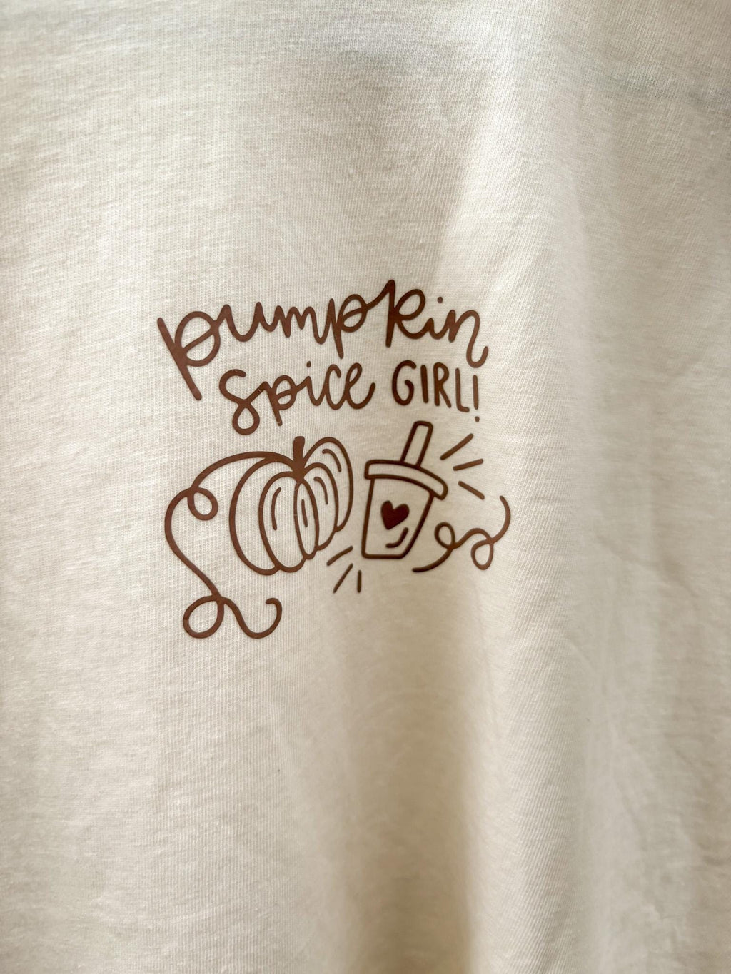 Pumpkin Spice Girl Tee — Tan
