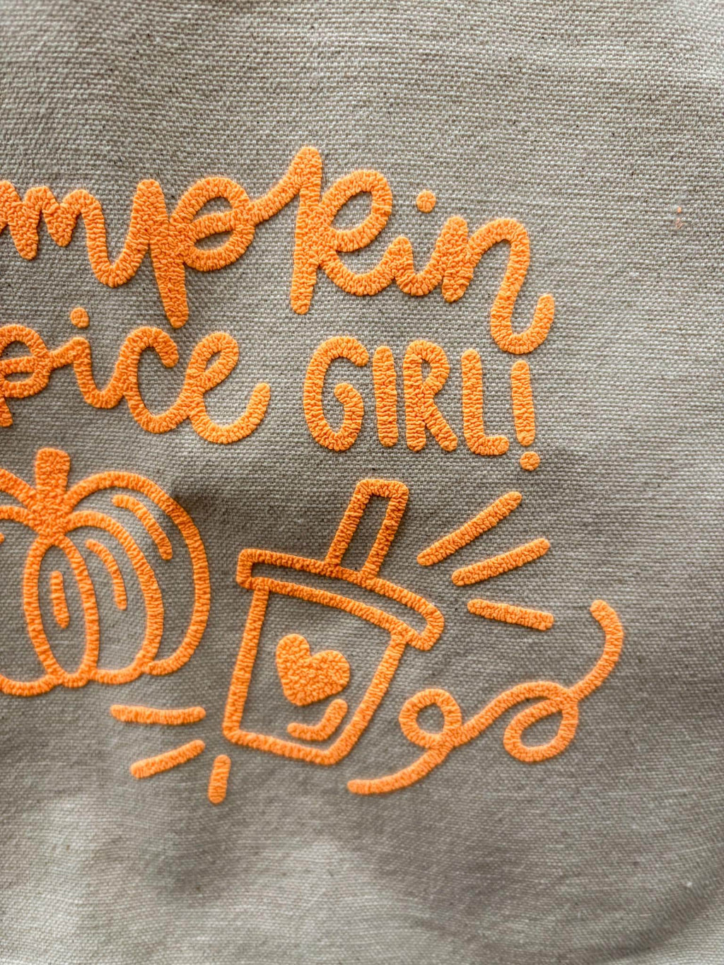 Pumpkin Spice Girl Canvas Tote Bag