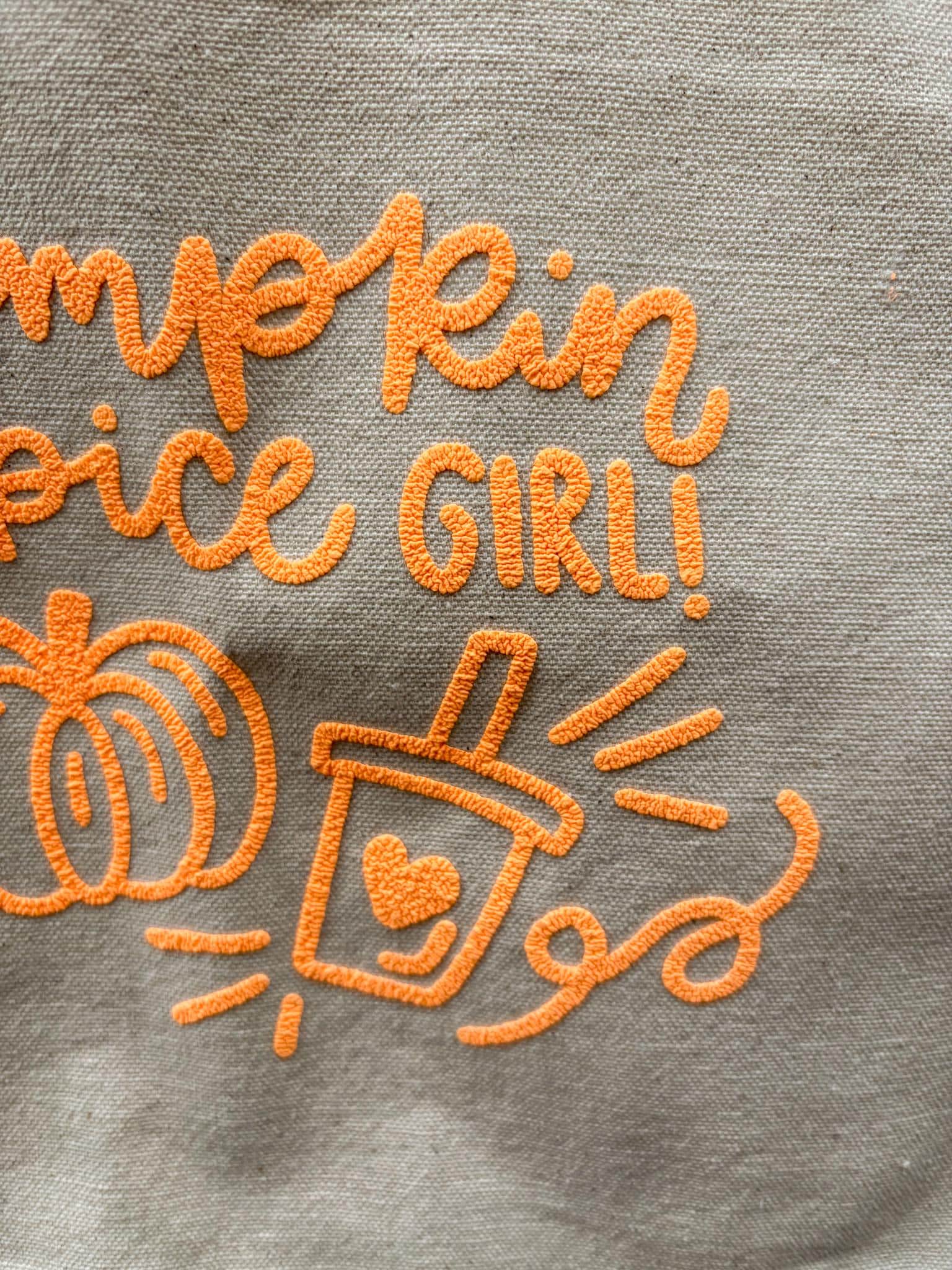 Pumpkin Spice Girl Canvas Tote Bag