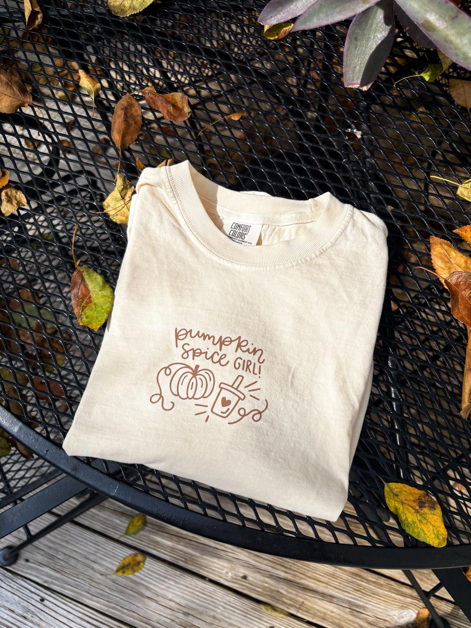 Pumpkin Spice Girl Tee — Tan