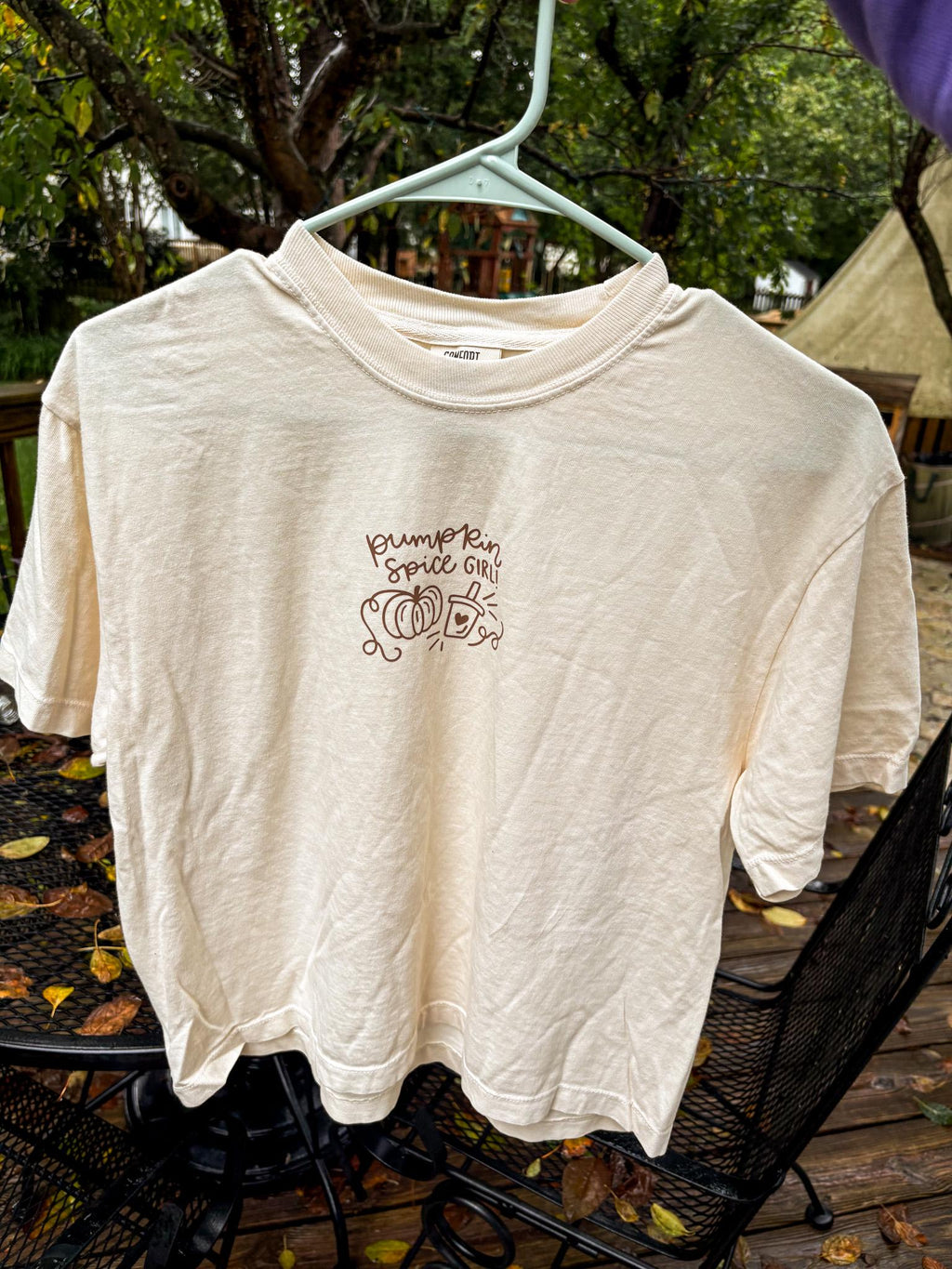 Pumpkin Spice Girl Tee — Tan