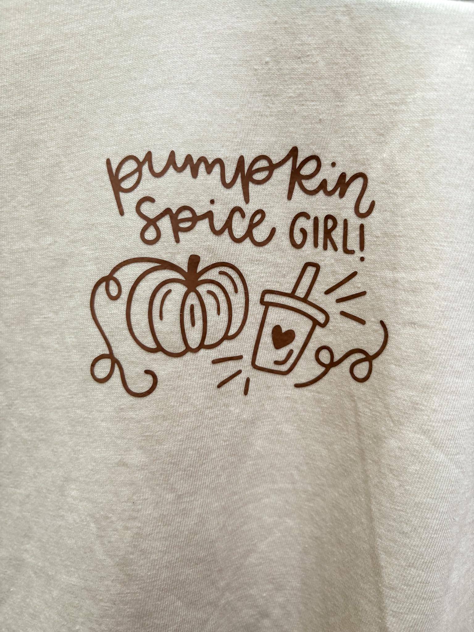 Pumpkin Spice Girl Tee — Tan