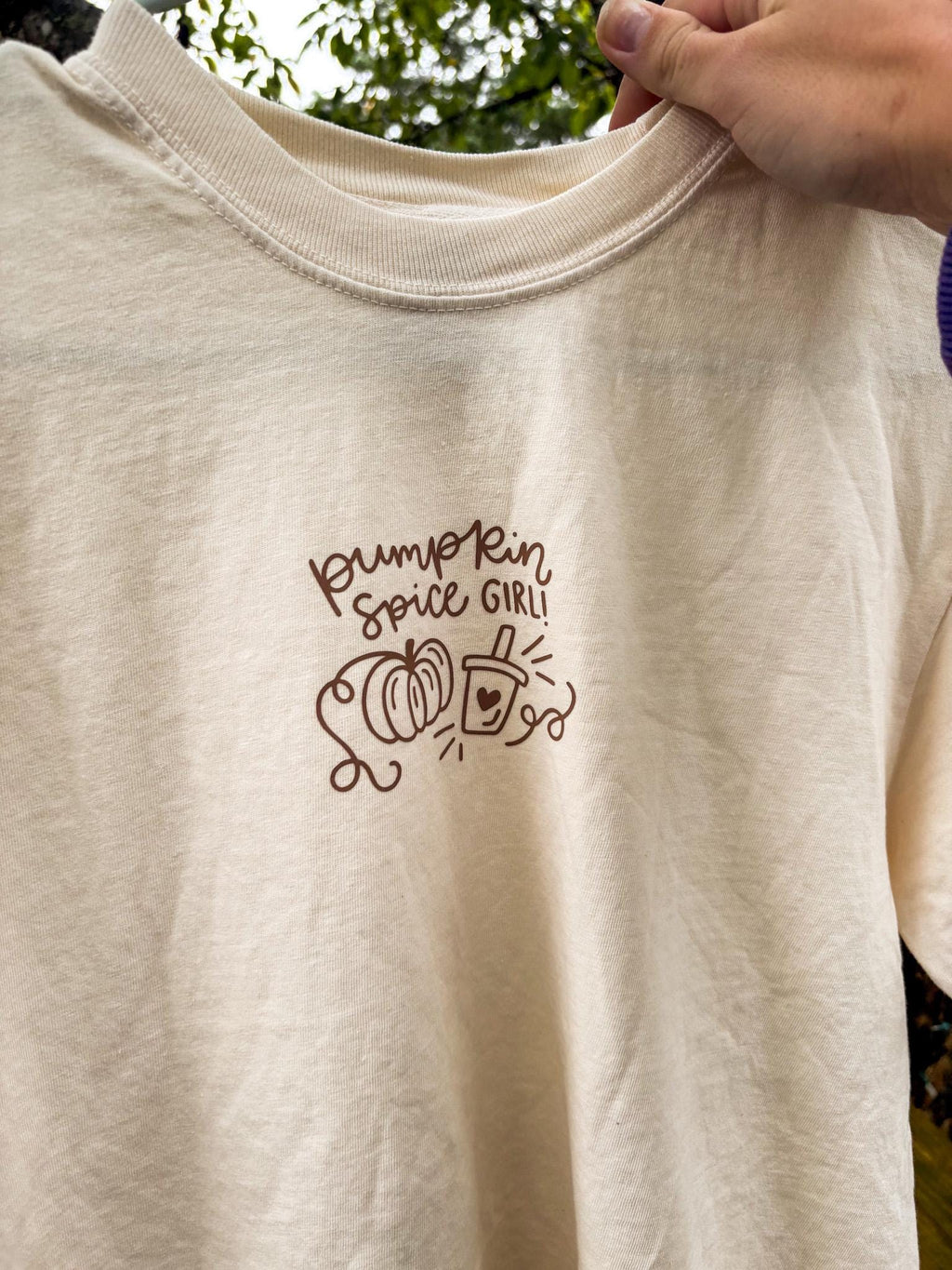Pumpkin Spice Girl Tee — Tan