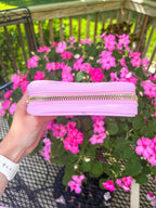 Pretty Little Things Pink Nylon Cosmetics Bag