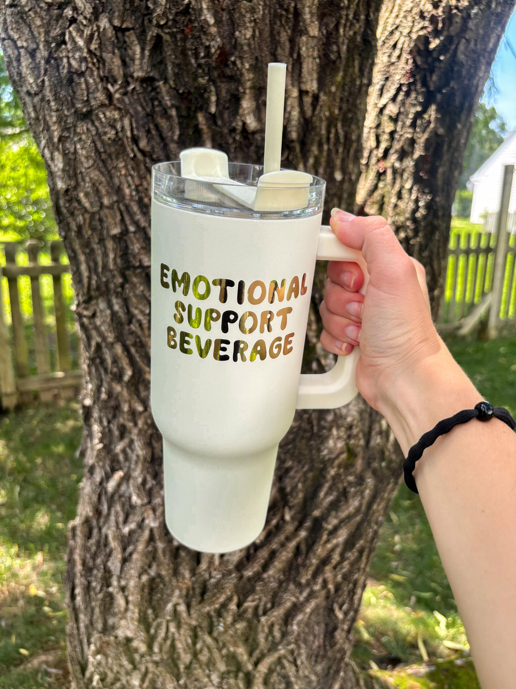 Emotional Support Insulated 40oz Beverage Tumbler