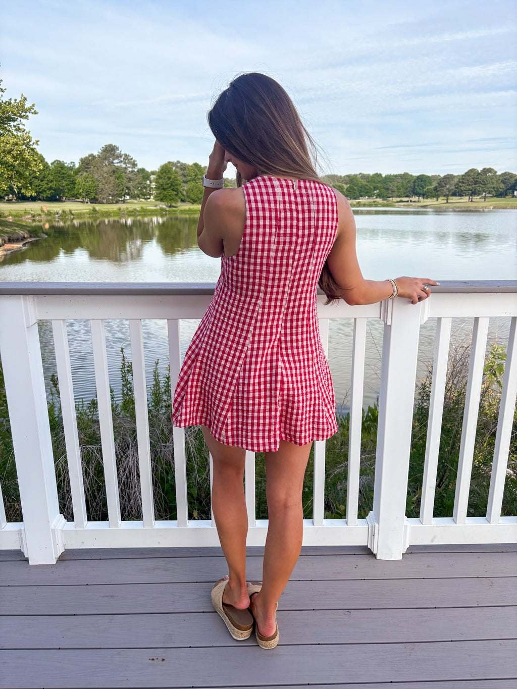 American Honey Romper — Red Gingham