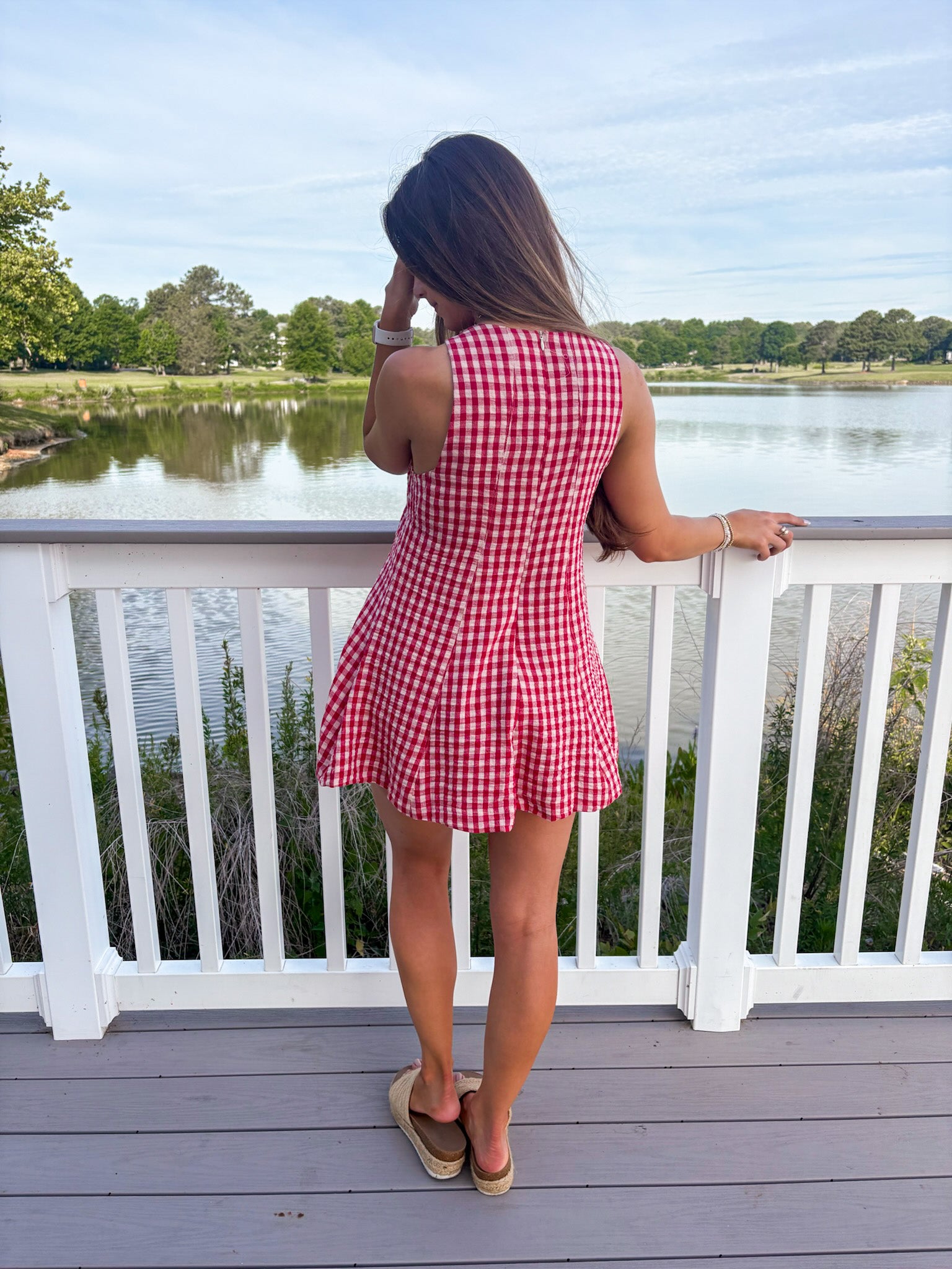 American Honey Romper — Red Gingham