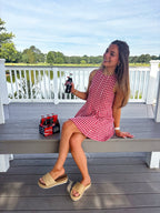 American Honey Romper — Red Gingham