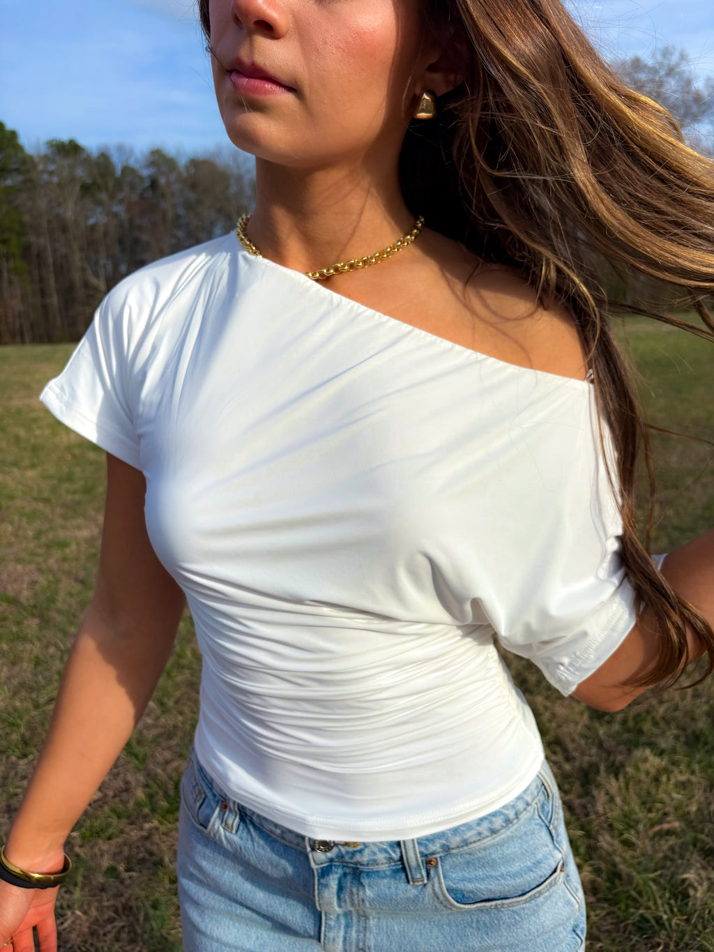 Sunday Muse Tee — White