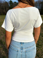 Sunday Muse Tee — White