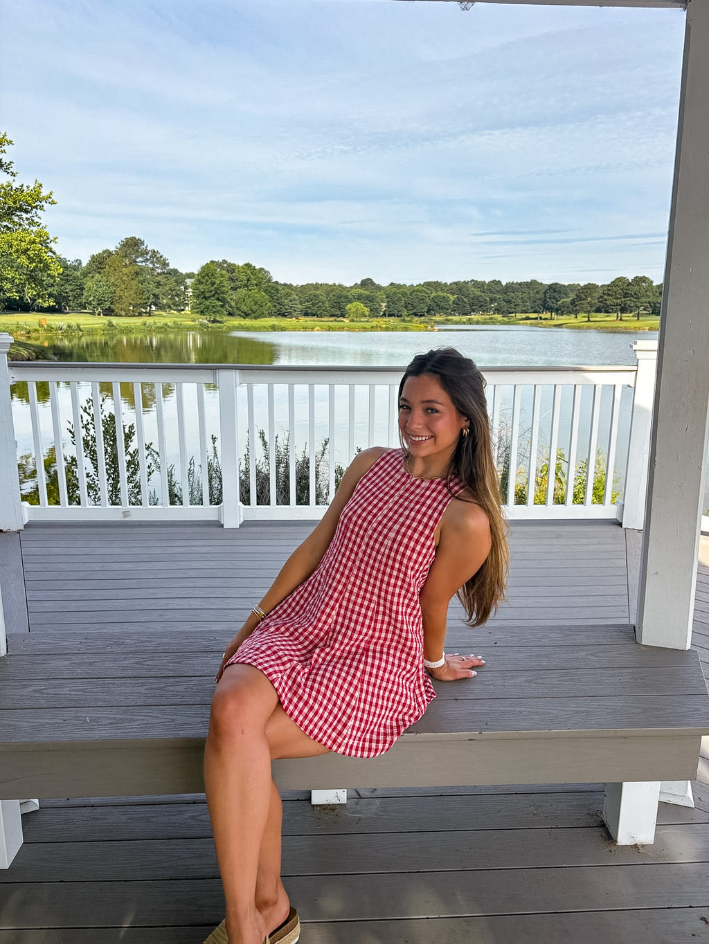 American Honey Romper — Red Gingham