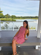 American Honey Romper — Red Gingham