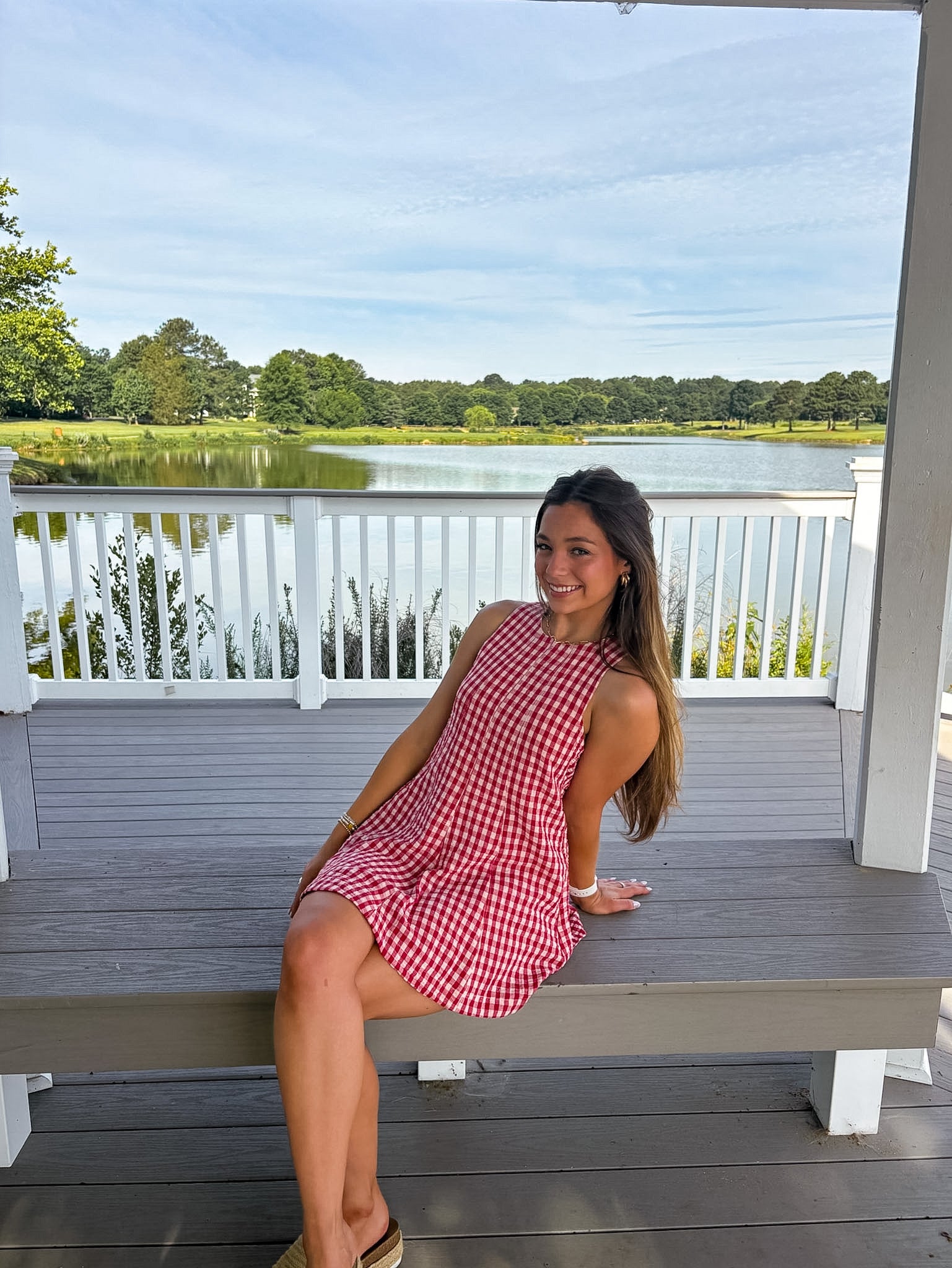 American Honey Romper — Red Gingham