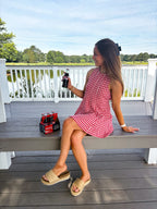 American Honey Romper — Red Gingham