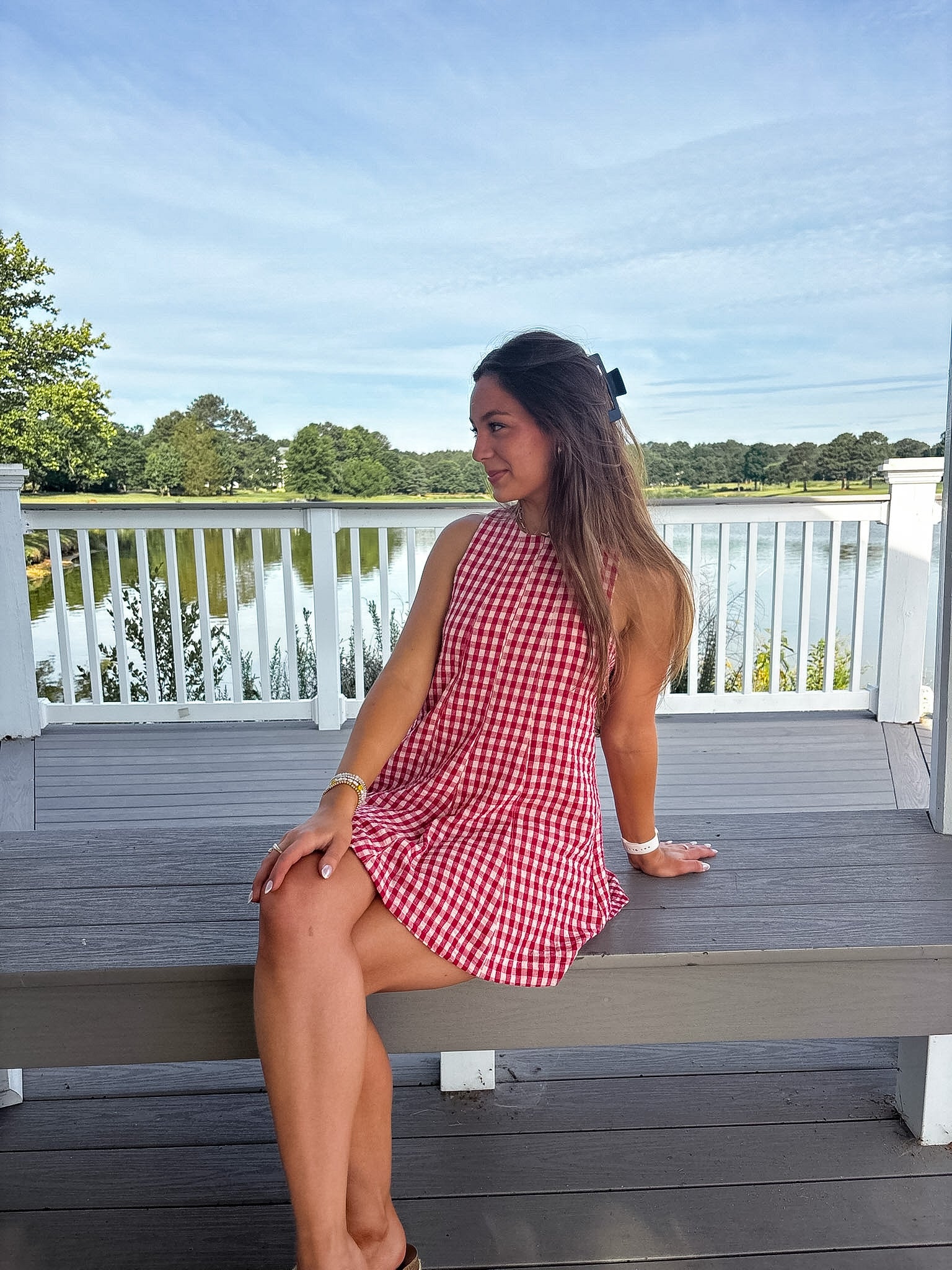 American Honey Romper — Red Gingham