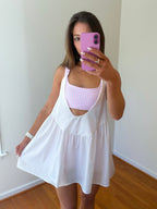 Sweet Escape Dress — Pink/White Gingham