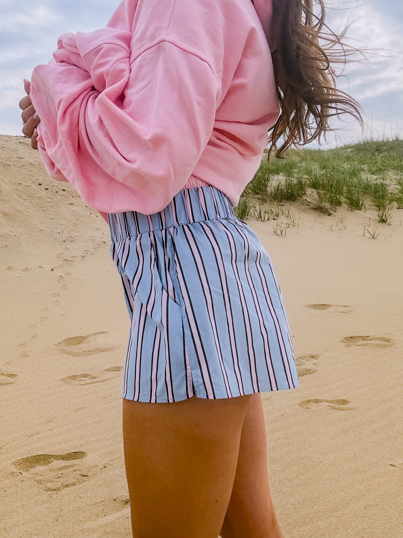 Cotton Candy Coast Shorts — Blue/Pink