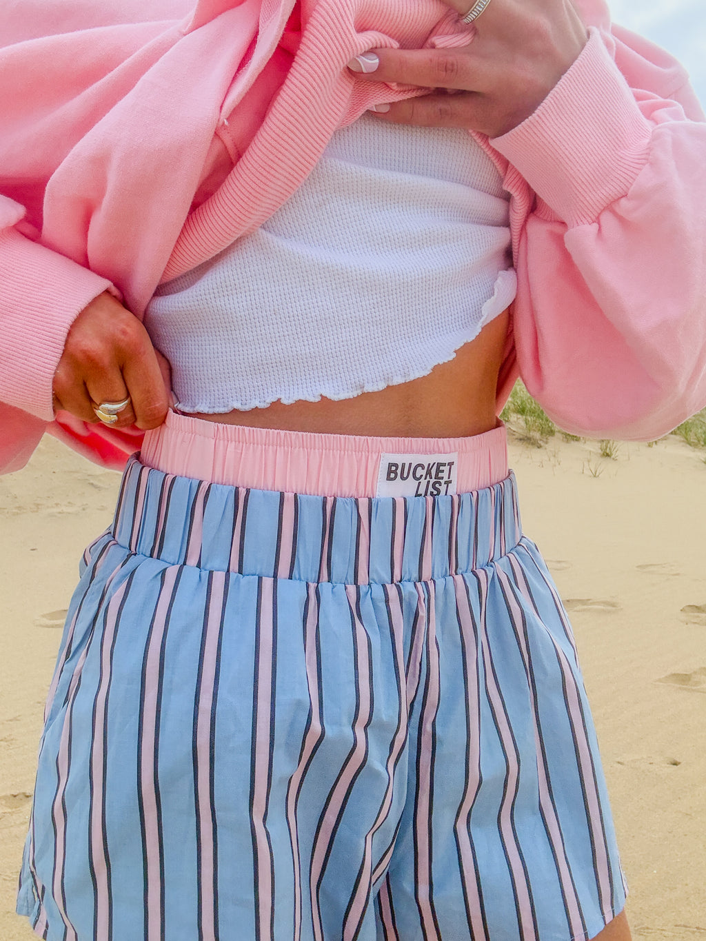 Cotton Candy Coast Shorts — Blue/Pink