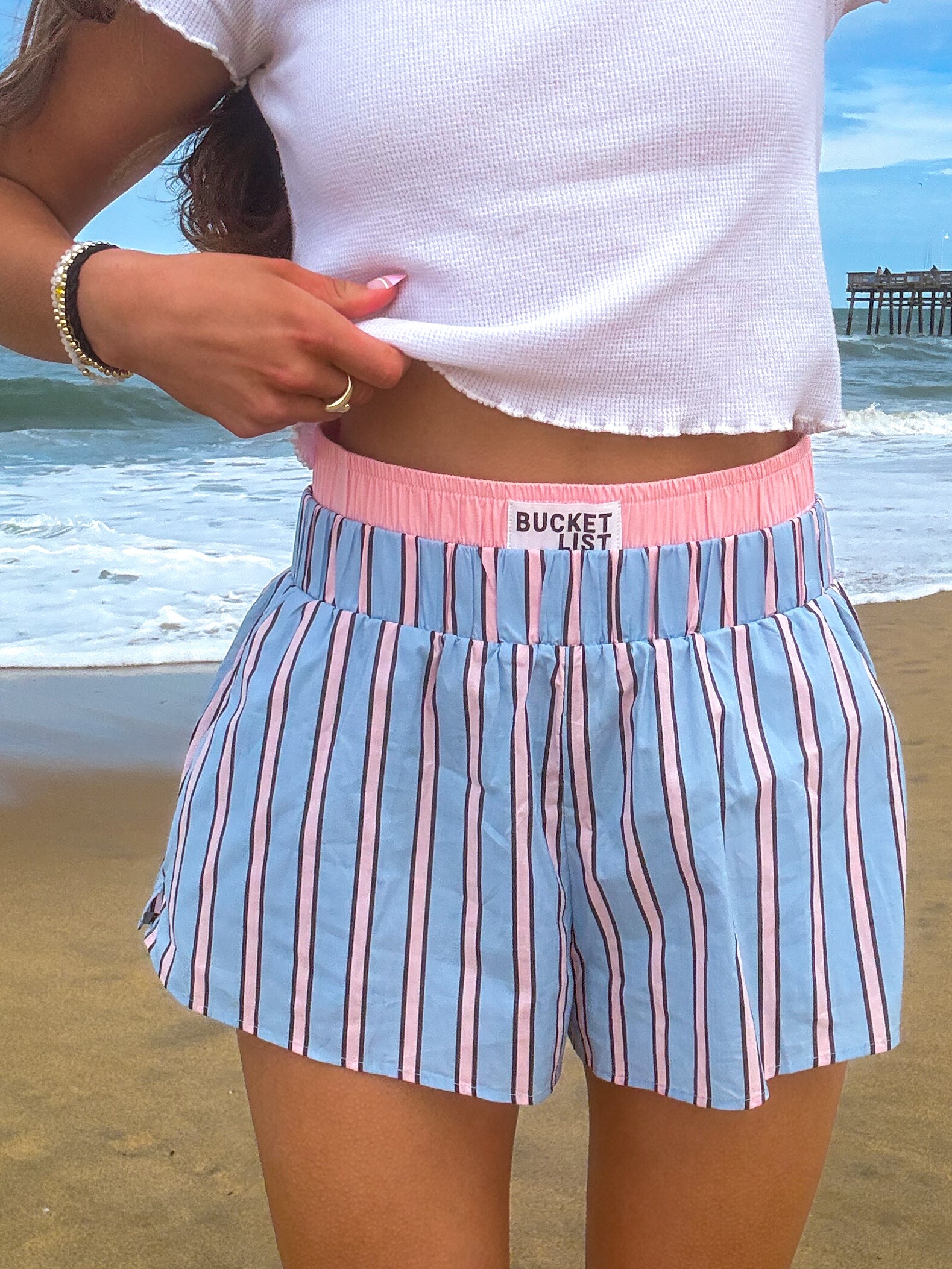 Cotton Candy Coast Shorts — Blue/Pink