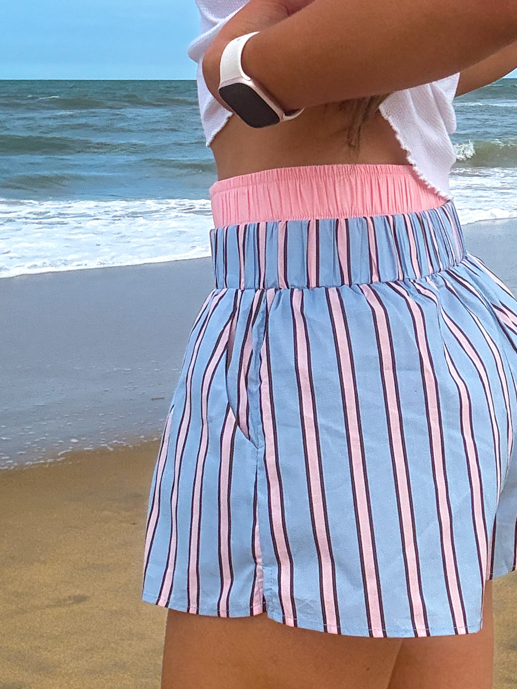 Cotton Candy Coast Shorts — Blue/Pink