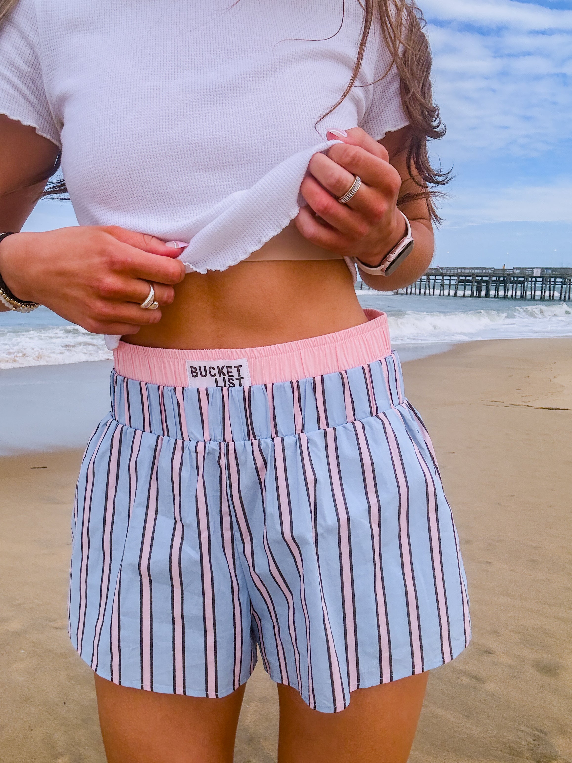 Cotton Candy Coast Shorts — Blue/Pink