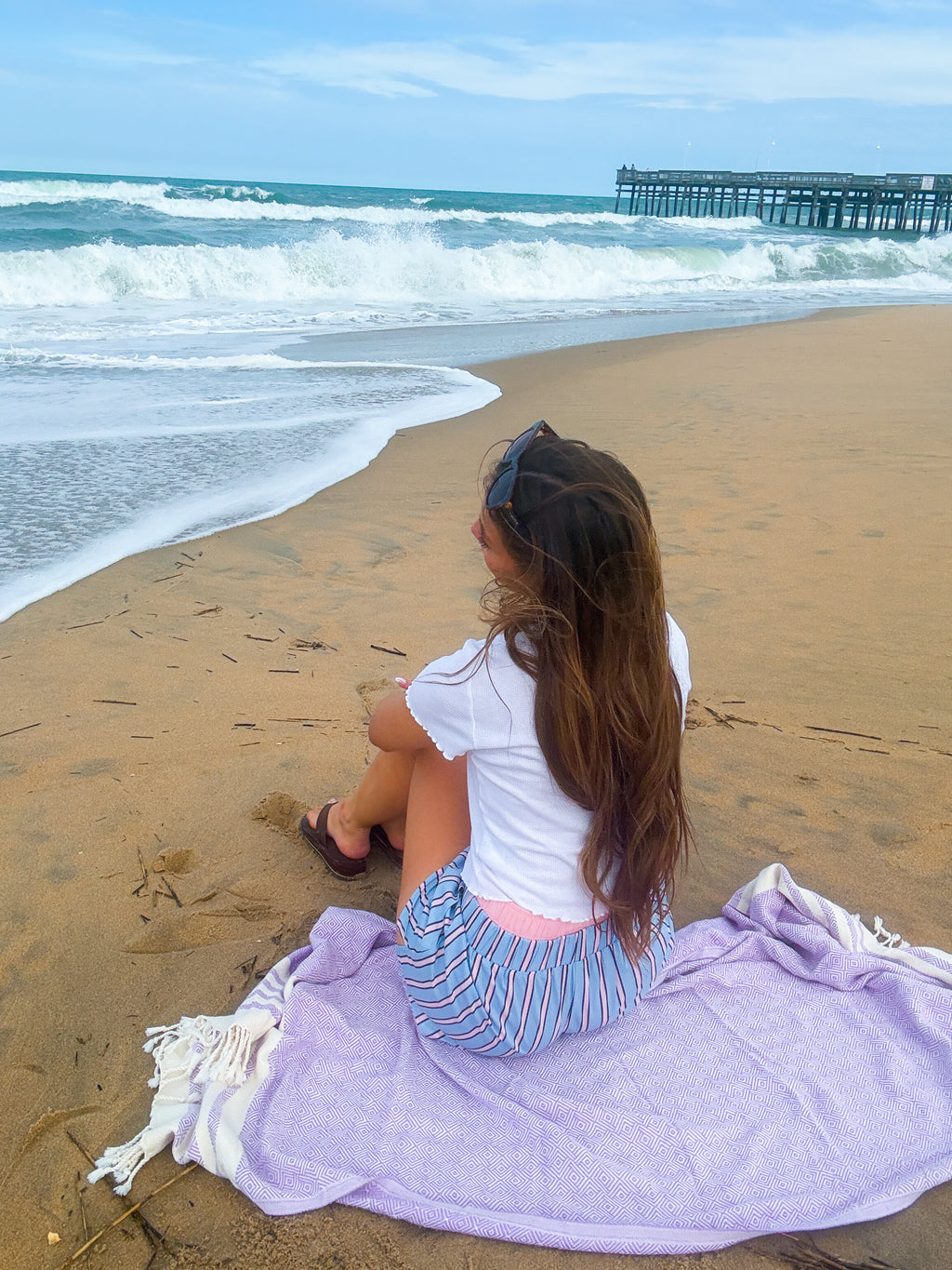 Cotton Candy Coast Shorts — Blue/Pink