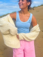 Tidal Wave Stripe Tank — Blue