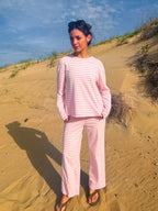 Saltwater Taffy Lounge Set — Pink/White