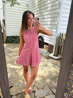 American Honey Romper — Red Gingham