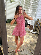 American Honey Romper — Red Gingham
