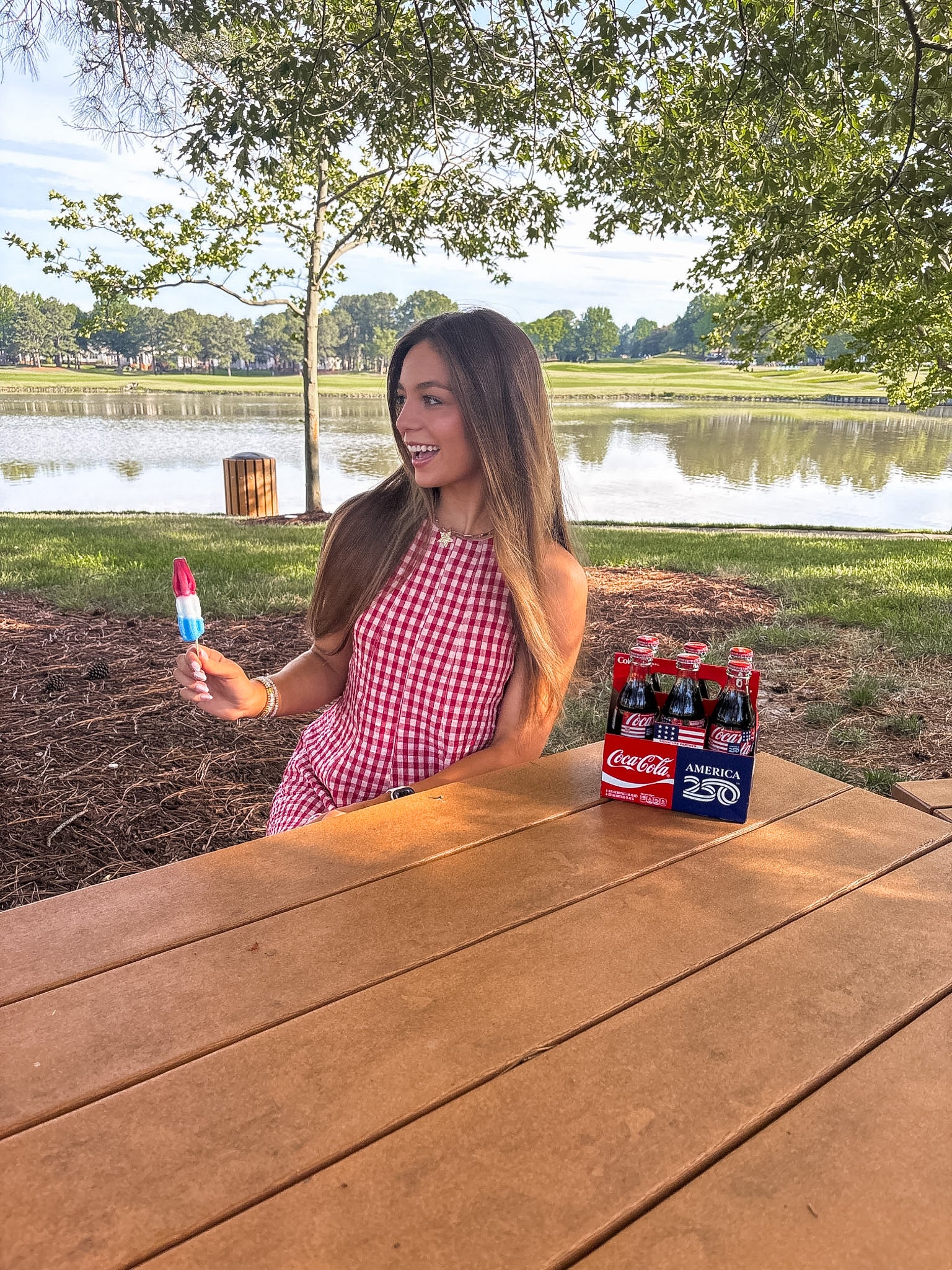 American Honey Romper — Red Gingham
