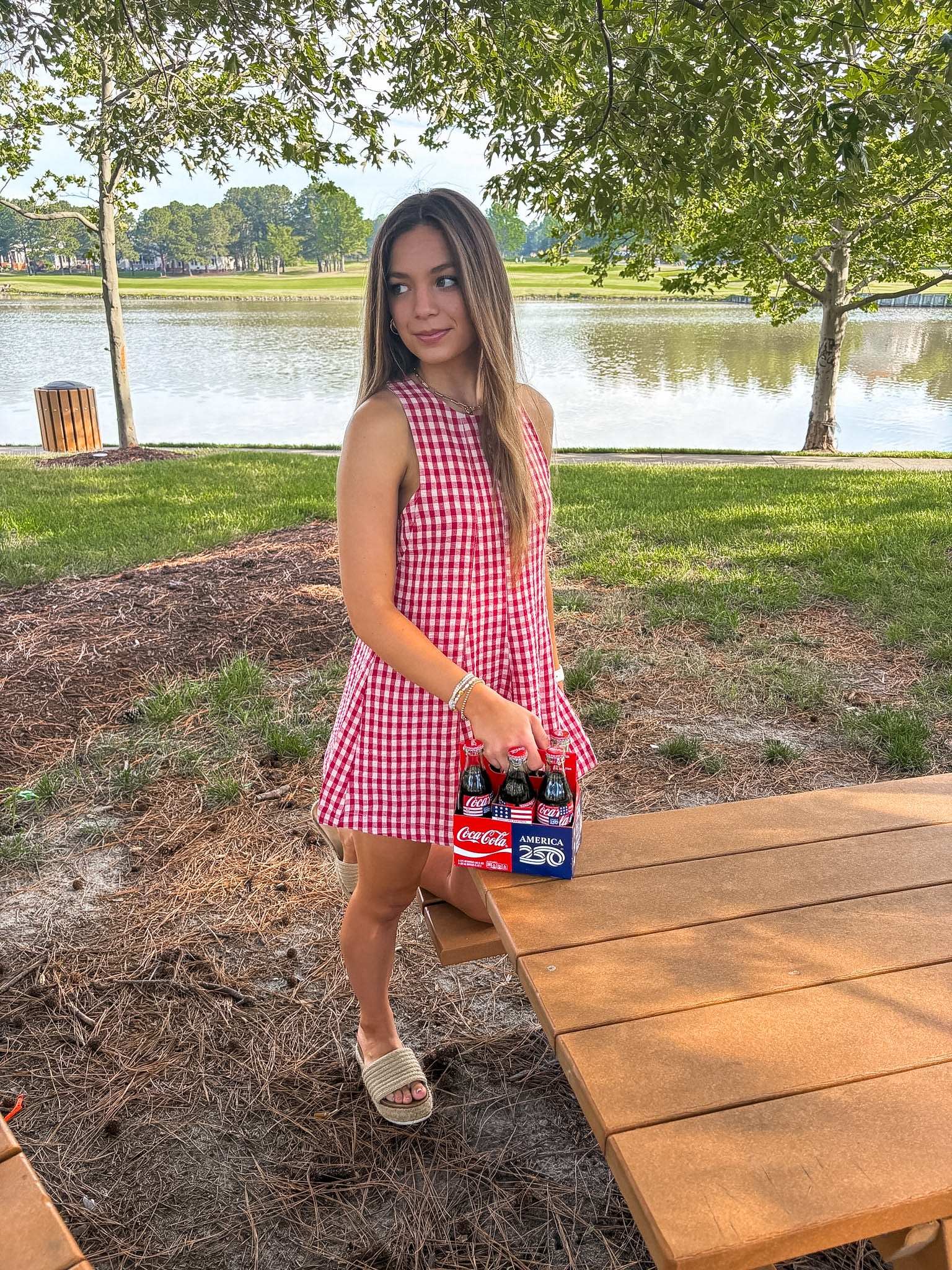 American Honey Romper — Red Gingham