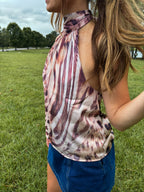 Wild at Heart Halter — Cream/Brown Animal Print