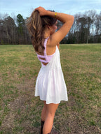 Sweet Escape Dress — Pink/White Gingham