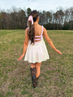 Sweet Escape Dress — Pink/White Gingham