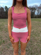 Strawberry Milk Tank — Red Gingham
