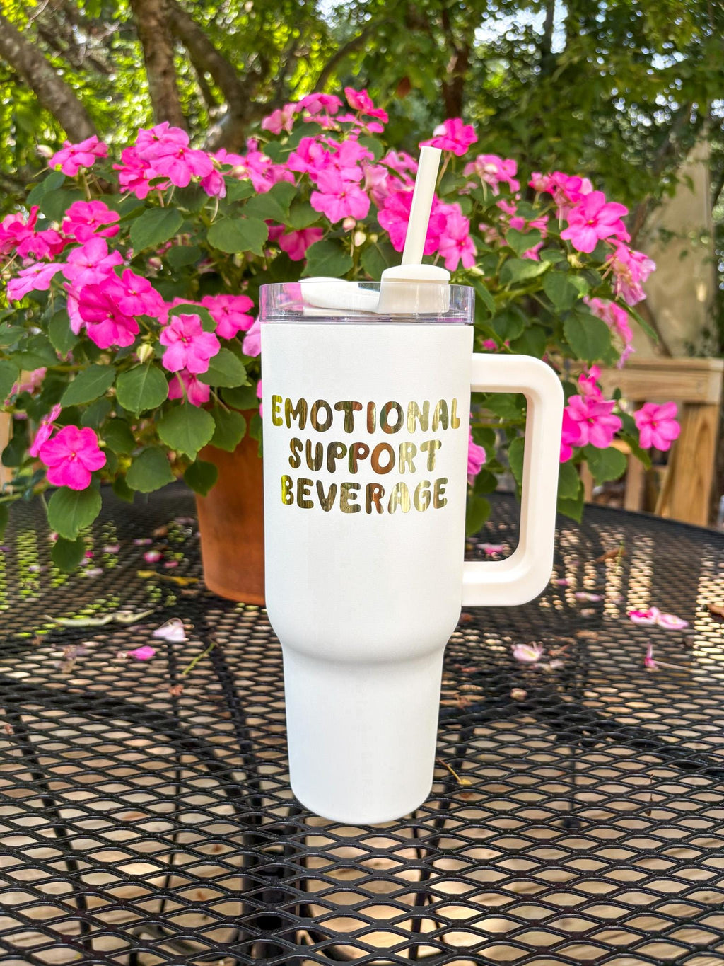 Emotional Support Insulated 40oz Beverage Tumbler