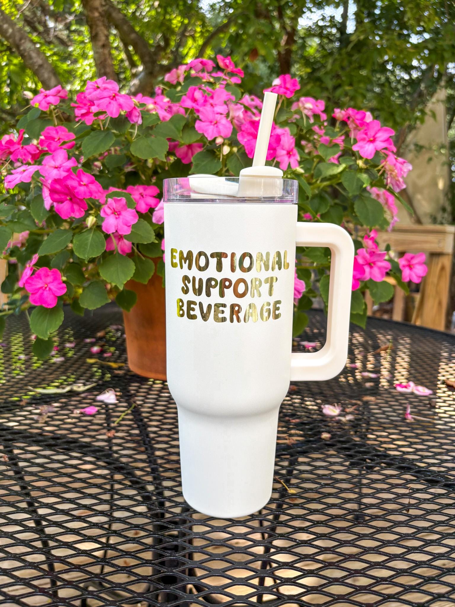 Emotional Support Insulated 40oz Beverage Tumbler