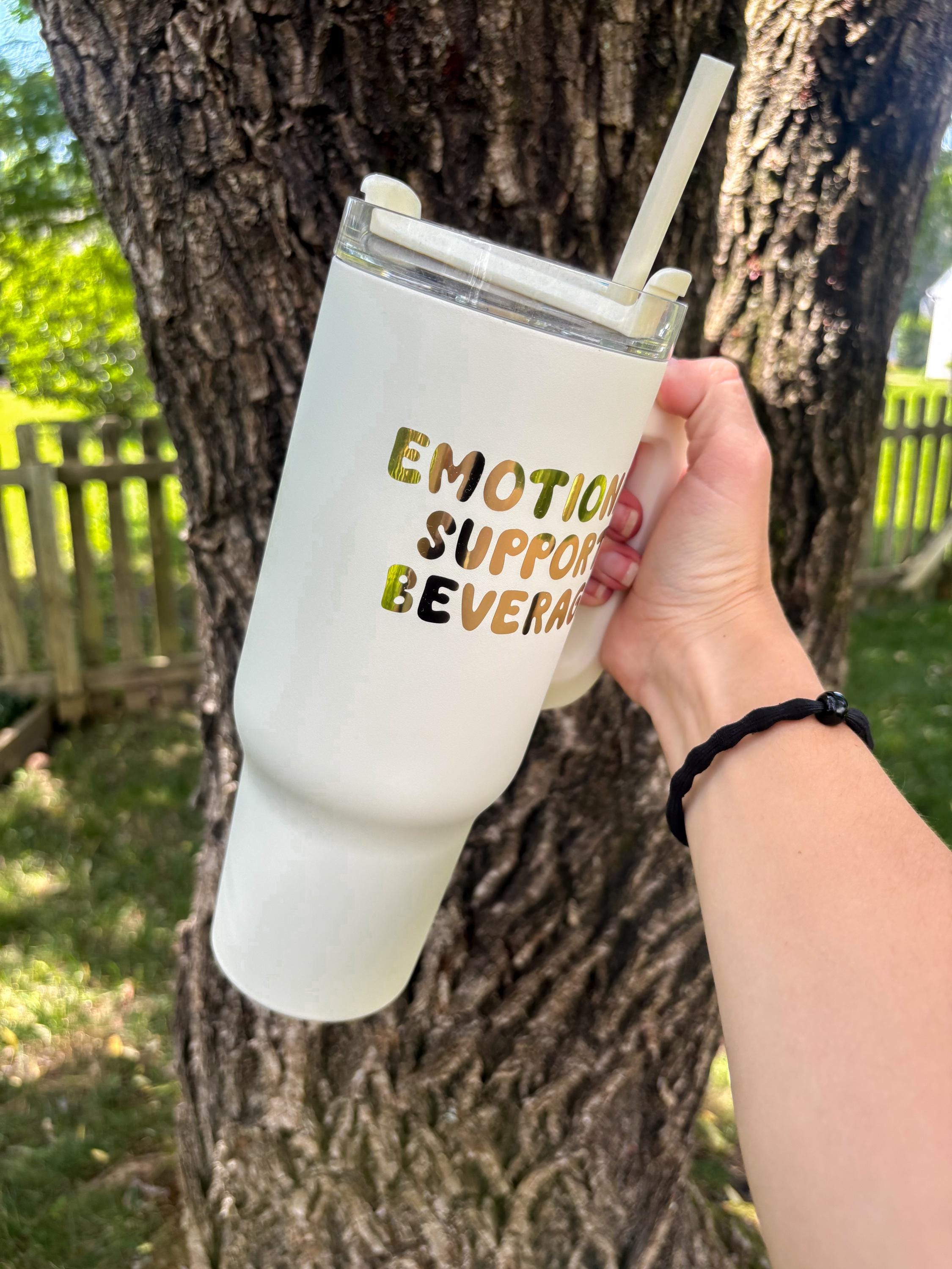 Emotional Support Insulated 40oz Beverage Tumbler