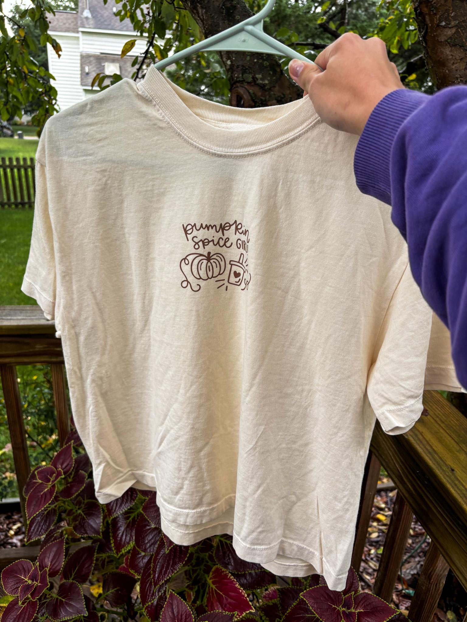Pumpkin Spice Girl Tee — Tan