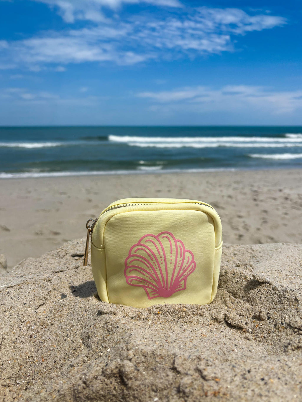Seashell Nylon Cosmetics Bag