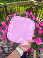 Pretty Little Things Pink Nylon Cosmetics Bag