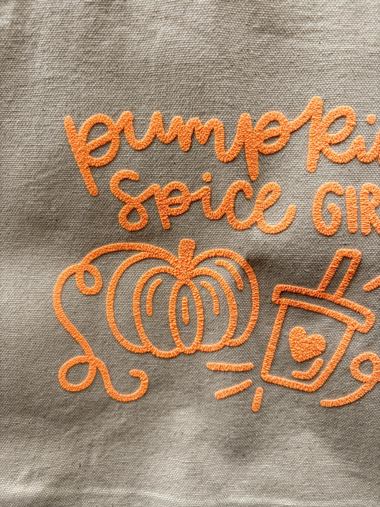 Pumpkin Spice Girl Canvas Tote Bag